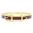 Hermes Jumping Bangle in Brown and Gold - Hermès