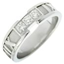 Tiffany & Co. Atlas Band Ring in 18K White Gold with Diamond