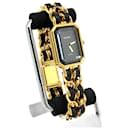 Chanel Premiere M Gold Black Dial Quartz Watch