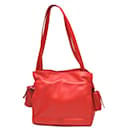 Borsa a spalla in pelle rossa Loewe