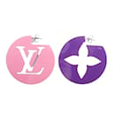 Louis Vuitton Pink and Purple Stud Earrings