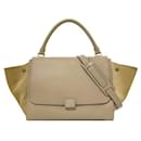 Sac à main Celine Trapeze en gris beige - Céline