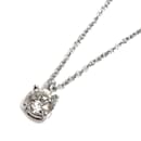 Tiffany & Co. Platinum Solitaire Necklace