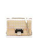 Borsa a spalla Jimmy Choo Level Soft Mini Dot Polka Chain