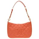 Chanel Caviar Skin Shoulder Bag in Salmon Pink