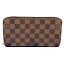 Portefeuille Zippy Damier marron Louis Vuitton