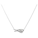 Collier Tiffany Bow Small en or blanc K18WG - Tiffany & Co