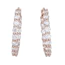 Boucles d'oreilles Tiffany Hoop K18PG en or rose - Tiffany & Co