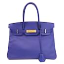 Bolsa Hermès Birkin 30 azul