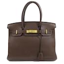 Hermes Birkin 30 Dark Brown Handbag - Hermès