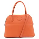 Sac à main Hermes Bolide 27 en orange - Hermès