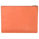 Loewe Coral Leather Clutch Bag