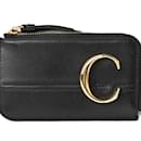 Chloé Black Leather Coin Purse