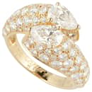 Bague en diamant vintage Cartier en or jaune 18K