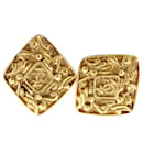 Chanel Coco Gold Stud Earrings