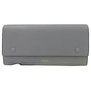 Celine Gray Leather Long Wallet - Céline