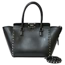 Valentino Black Leather Shoulder Bag