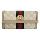 Carteira longa continental Gucci Ophidia GG