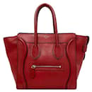 Bolso tote de cuero rojo Celine - Céline