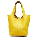 Sac à main Hermes Picotin PM en Jaune Ambre - Hermès