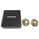 Orecchini a clip placcati oro Chanel