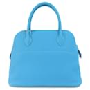 Sac à main Hermes Bolide 31 bleu clair - Hermès