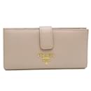 Prada Saffiano Women's Leather Long Wallet