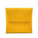 Hermes Bastia Coin Case in Yellow Epsom Leather - Hermès