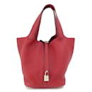 Sac à main Hermes Picotan Lock MM Rouge - Hermès