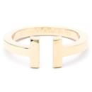 Bague Tiffany T Carrée en Or Rose - Tiffany & Co