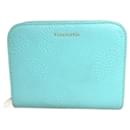 Porta-moedas de couro azul Tiffany - Tiffany & Co