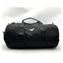 Prada Black Nylon Boston Bag