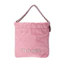 Bolsa Hobo Chanel 22 em rosa