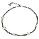 Chanel Gunmetal Rhinestone Necklace