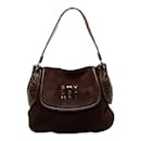 Bvlgari Brown Canvas and Leather Shoulder Bag - Bulgari