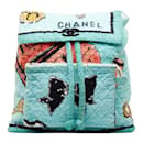 Chanel Green Multicolor Cotton Backpack