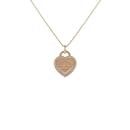 Tiffany Heart Tag Return Toe K18PG Pink Gold Necklace - Tiffany & Co