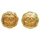 Chanel Coco Mark Gold Earrings