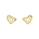 Tiffany Elsa Peretti Open Heart K18YG Yellow Gold Earrings - Tiffany & Co