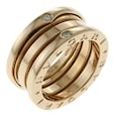 Bvlgari B.zero1 18K Pink Gold Diamond Band Ring - Bulgari