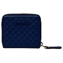 Gucci Blue Leather Coin Purse