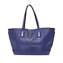 Loewe Navy Leather Tote Bag