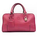 Sac à main Loewe Amazona 28 en cuir rose