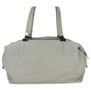 Celine Light Gray Leather Boston Bag - Céline