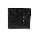 PRADA schwarze Leder-Bifold-Geldbörse - Prada