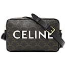 Celine Black Canvas Shoulder Bag - Céline