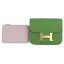 Hermes Constance Pouch in Vert Yucca Green - Hermès