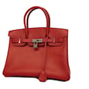 Sac à main Hermes Birkin 30 en Rouge Vif - Hermès