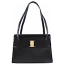 Salvatore Ferragamo Vara BK-21 Calf Black Women's Shoulder Bag