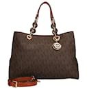 Michael Kors Brown Leather Shoulder Bag